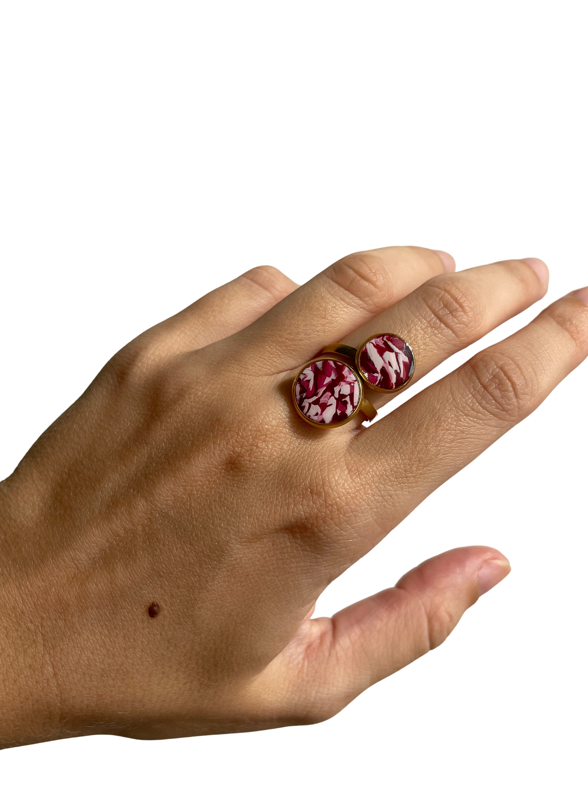 Musa rosa y blanco